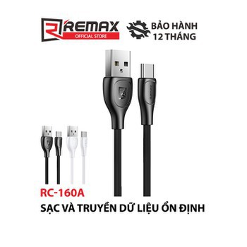 [CỰC RẺ] Cáp sạc REMAX RC160i/a/m lightning Type C Micro Iphone Samsung