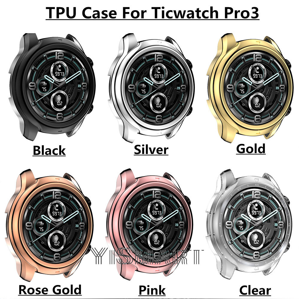 Khung Bảo Vệ Bằng Tpu Mềm Siêu Mỏng Cho Đồng Hồ Ticwatch Pro 3