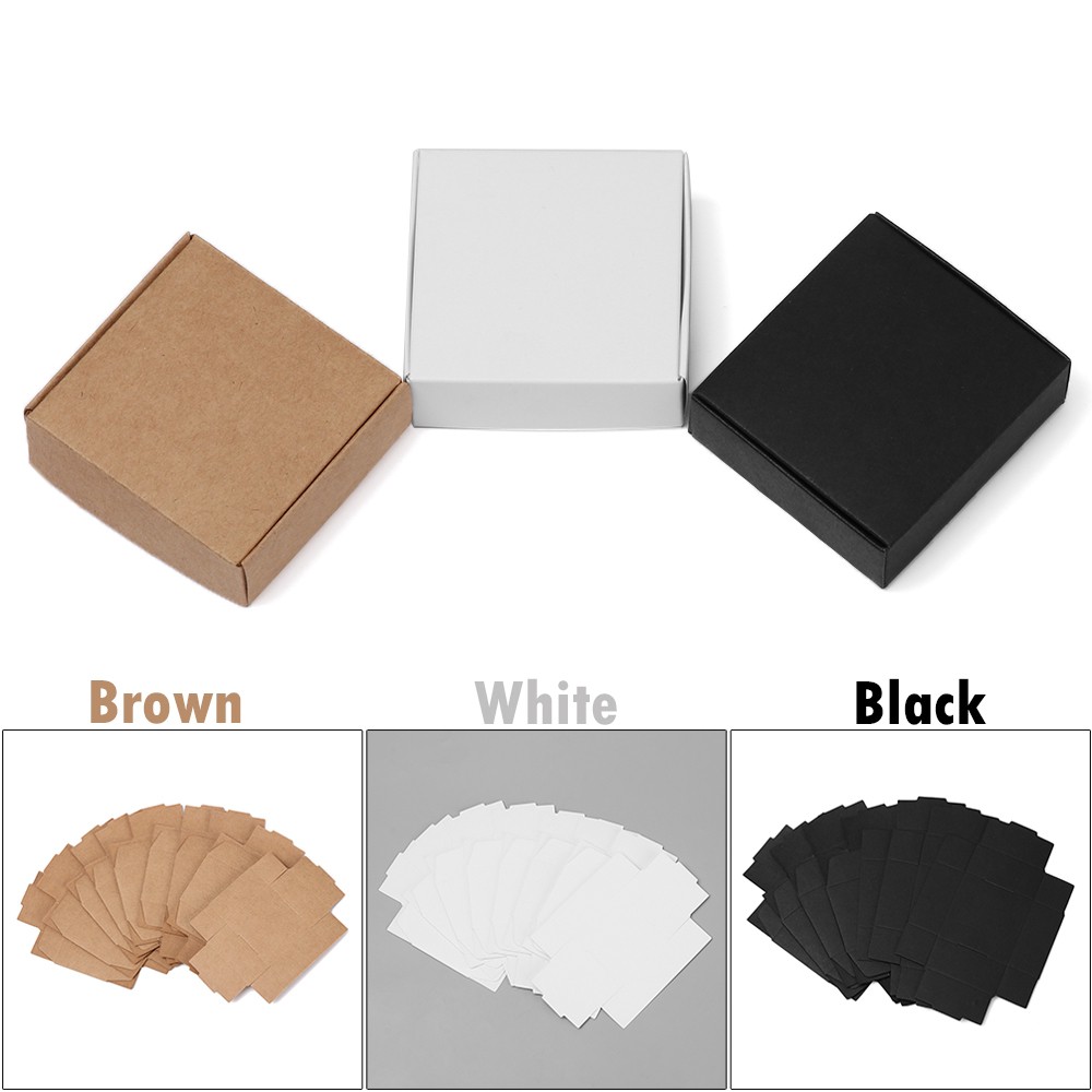 Hộp Giấy Kraft Đựng Bánh Kẹo Họa Tiết Vân Đá Thủ Công Trang Trí Tiệc Cưới