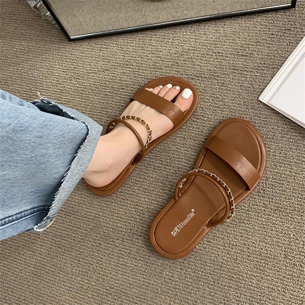 Xăng đan Đế Bằng Thời Trang Mùa Hè Dành Cho Nữ