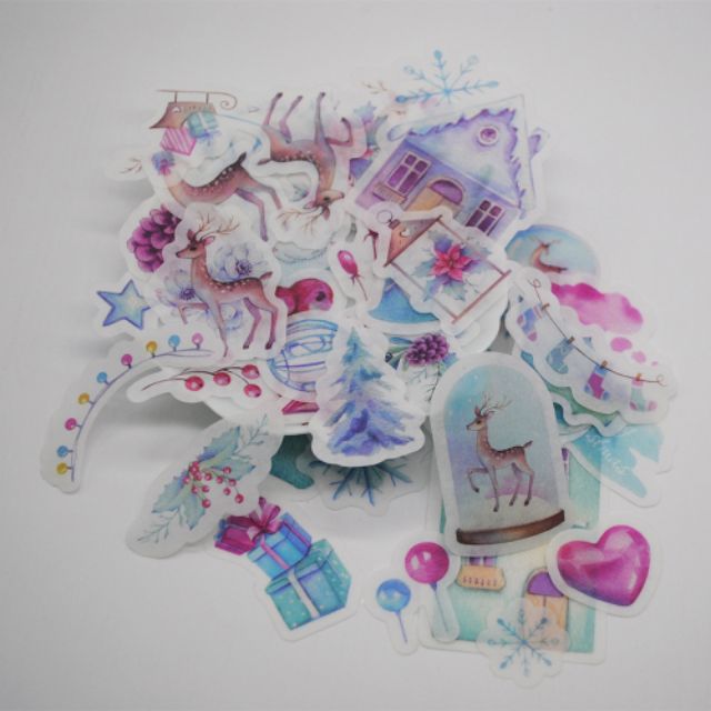 Set 40 sticker washi trang trí WST40