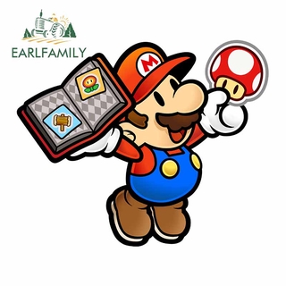 Sticker Dán Kính Chắn Gió Xe Hơi Chống Thấm Nước 13Cmx10.6Cm In Họa Tiết Hoạt Hình Mario Bằng Chất Liệu Vinyl Dành Cho JDM SUV RV