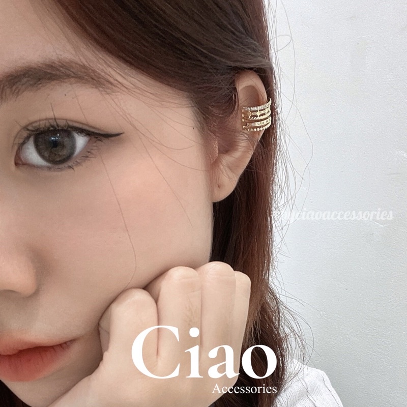 [HOẢ TỐC 1H] Khuyên vành tai/ Kẹp vành tai thiết kế lấp lánh mã 26 phong cách trendy Ciao accessories