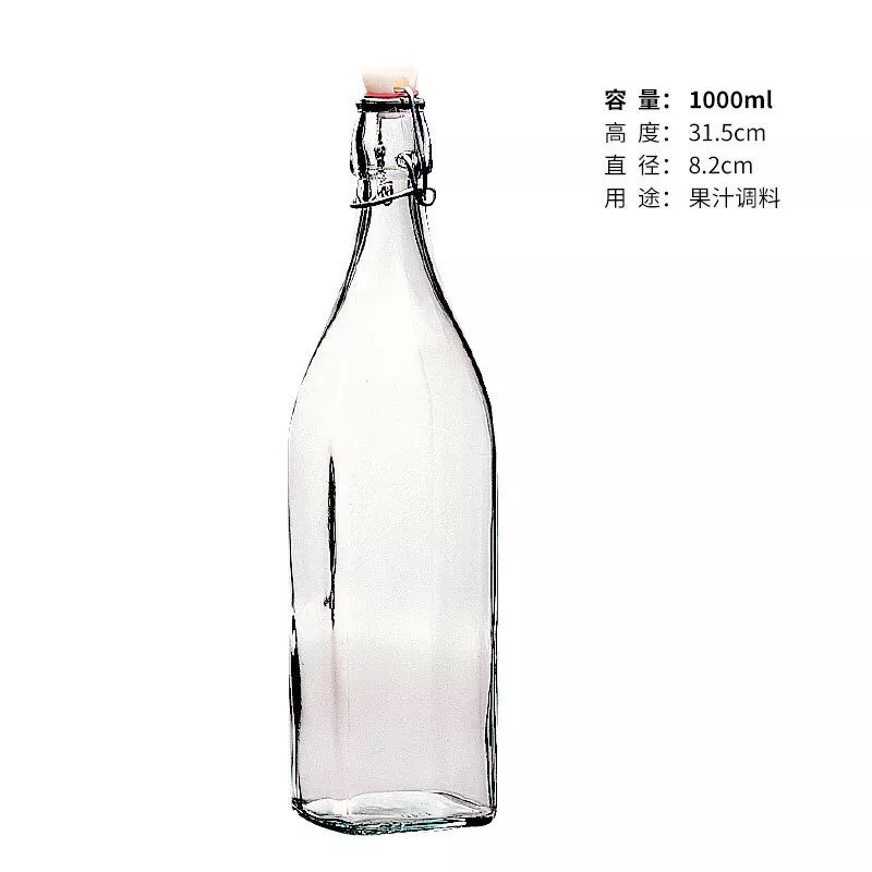 combo 10 chai giara vuông 1000ml