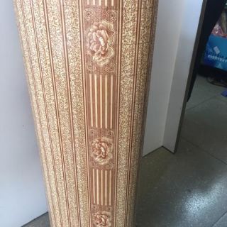Chiếu trúc tăm vân gỗ đế lụa  - TGS23