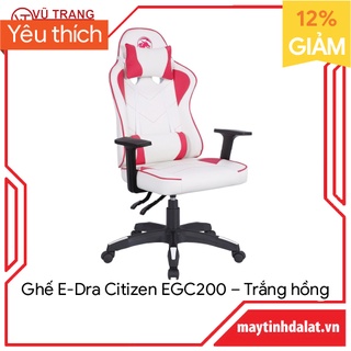 Ghế gaming, ghế livestream, ghế xoay văn phòng màu hồng E-Dra Citizen EGC200 giá rẻ hàng chính hãng