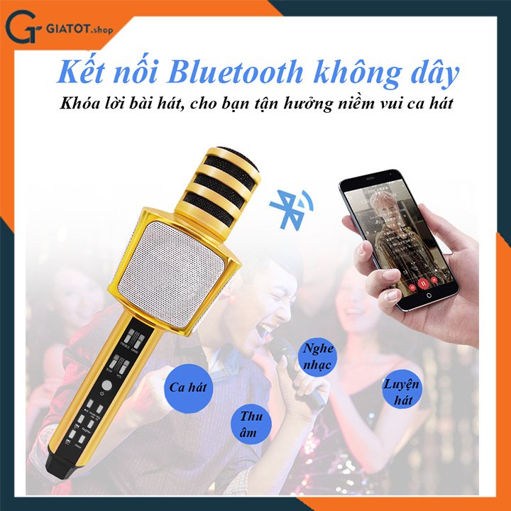 Micro kèm loa bluetooth SDRD magic karaoke SD-17