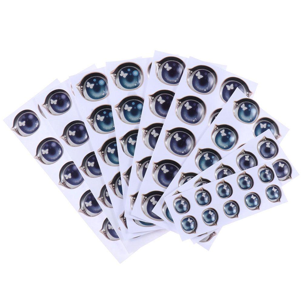 BEBETTERM Set 10 Cặp Nhãn Dán Hoạt Hình Dễ Thương Trang Trí Búp Bê