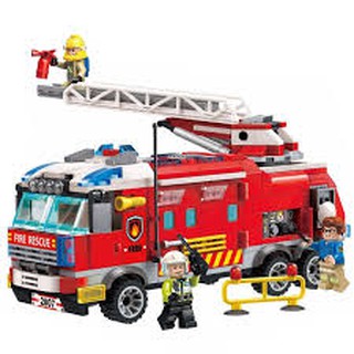 Mô Hình LEGO City Fire 60107 Xe Thang Cứu Hỏa