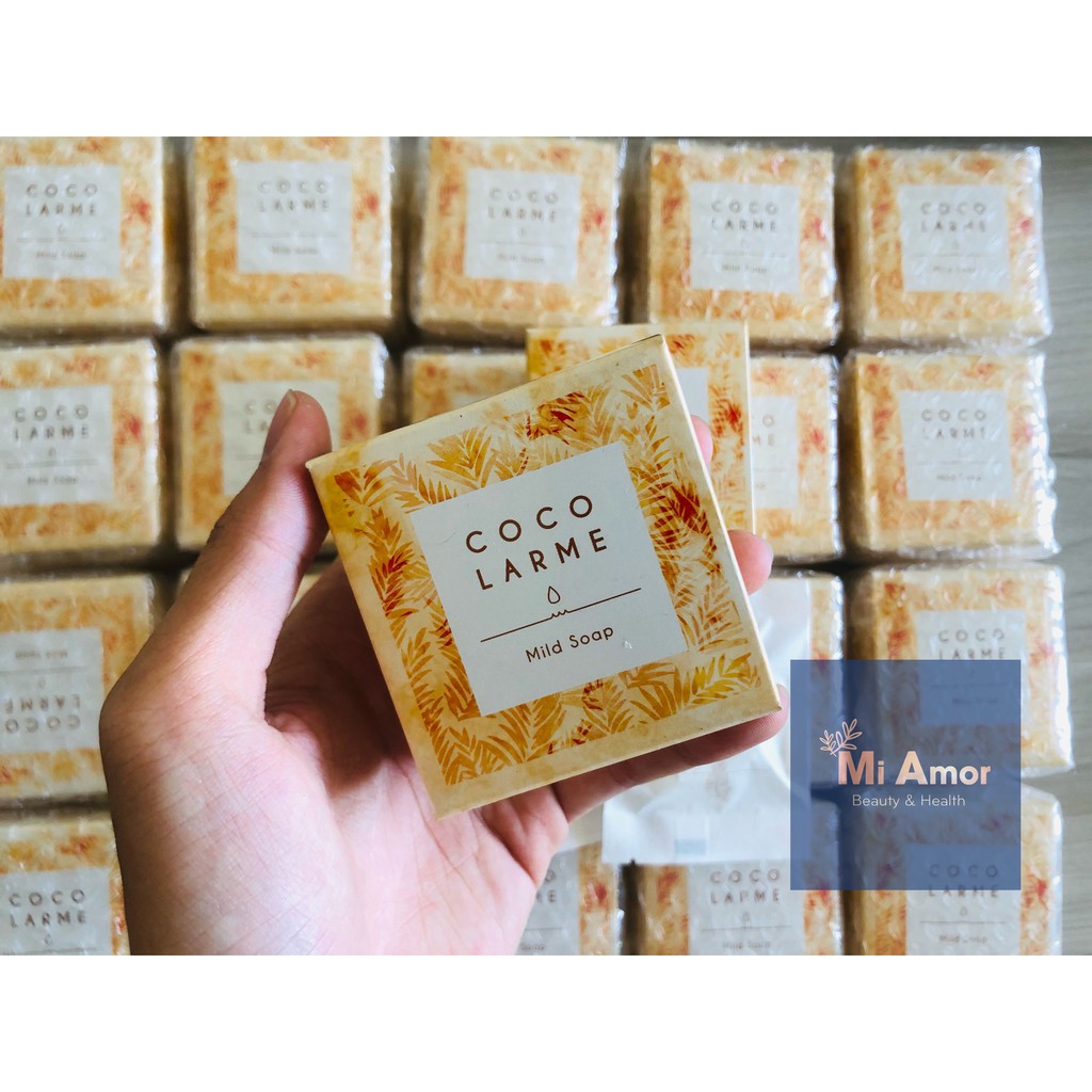 [TẶNG KÈM TÚI LƯỚI TẠO BỌT] Xà Phòng Rửa Mặt Loại Bỏ Mụn Đầu Đen Cocolarme Mild Soap (85g)