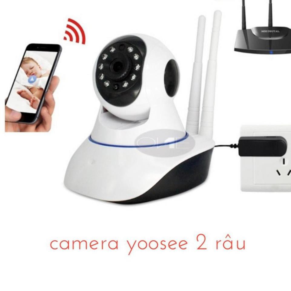 [Mã 44ELSALE2 giảm 7% đơn 300K] Camera YOOSEE 2 Râu mắt 1.0 - Siêu nét - góc quay rộng - Dễ dàng cài đặt - BH 12 tháng