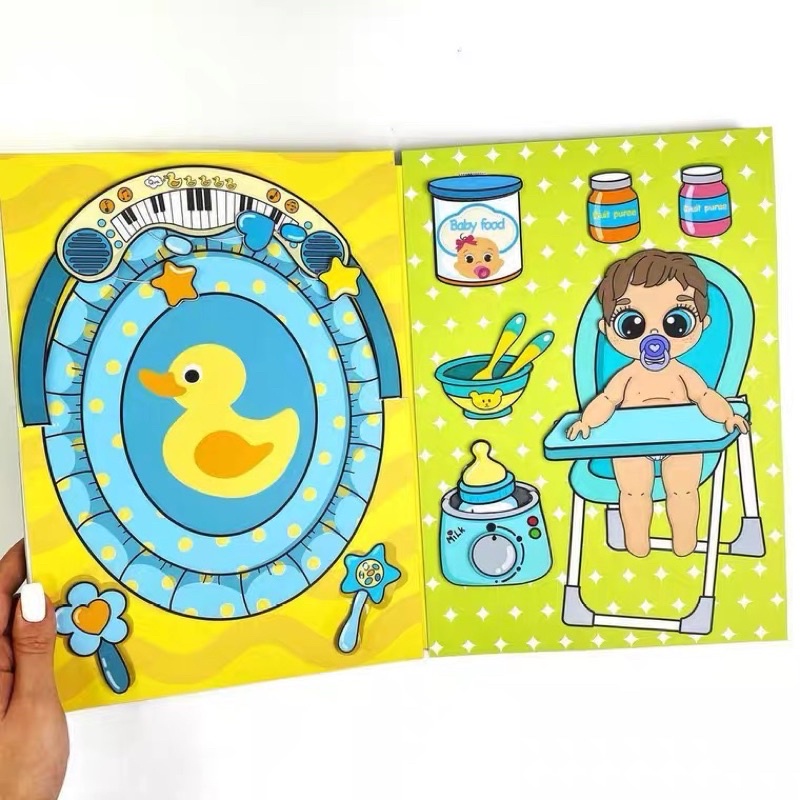 NGÔI NHÀ BÚP BÊ GIẤY NGÔI NHÀ BABY CARE