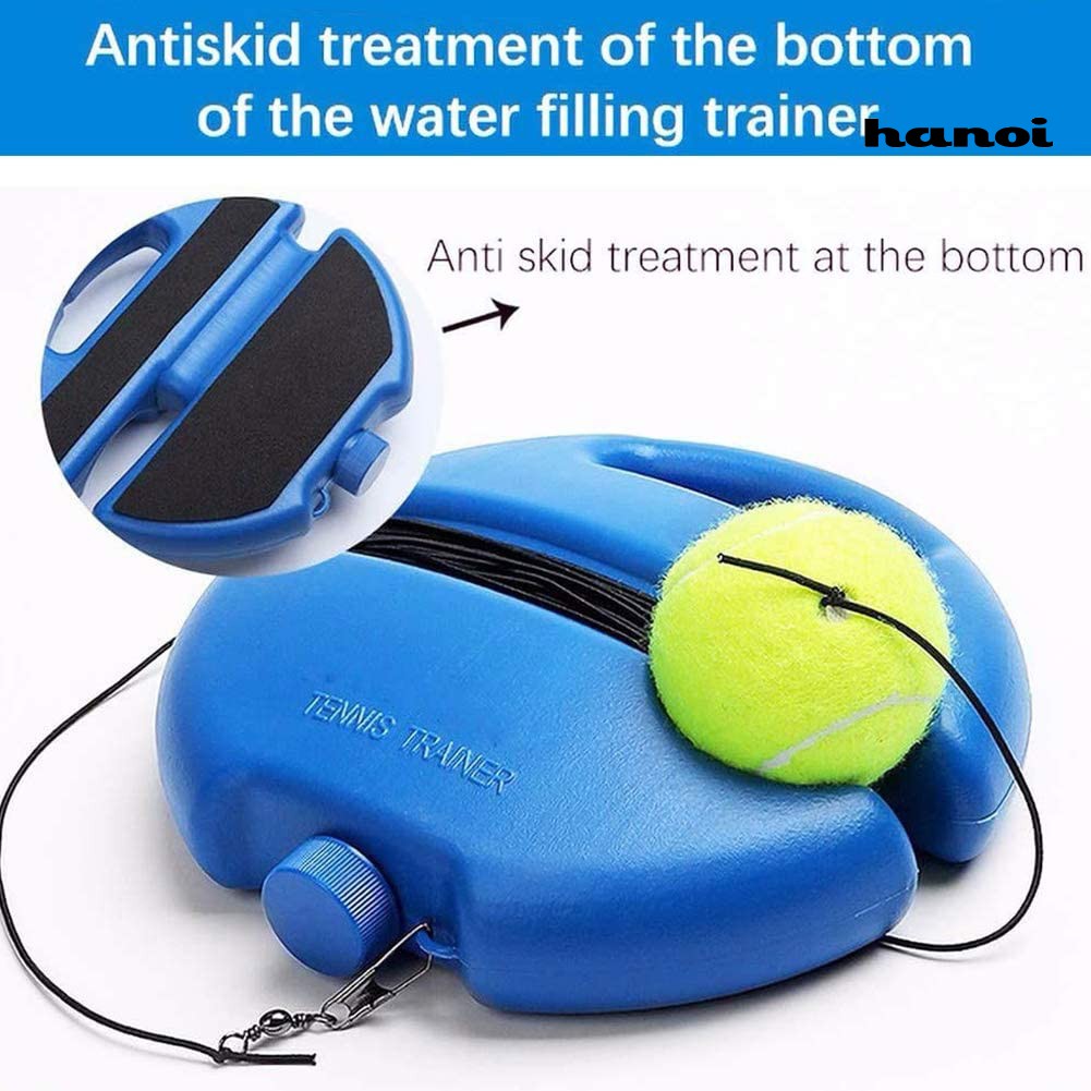 [QL]Portable Self-study Practice Tennis Trainer Base Rebound Ball Training Tool