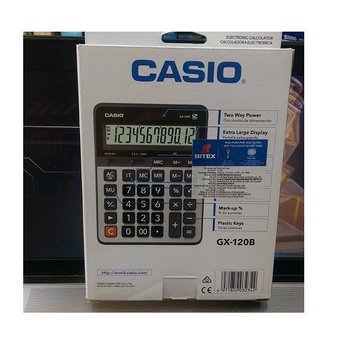 Máy tính Casio GX-120B - Chính hãng Casio - Bảo hành 7 năm