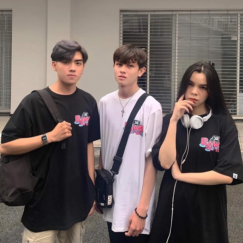 Áo Thun Unisex Form Rộng Tay Lỡ Cotton 75% Mẫu Rawr | BigBuy360 - bigbuy360.vn