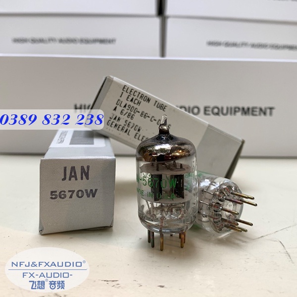 Bóng đèn điện tử GE 5670W thay thế cho bóng 6N3, 6H3n, 2C51
