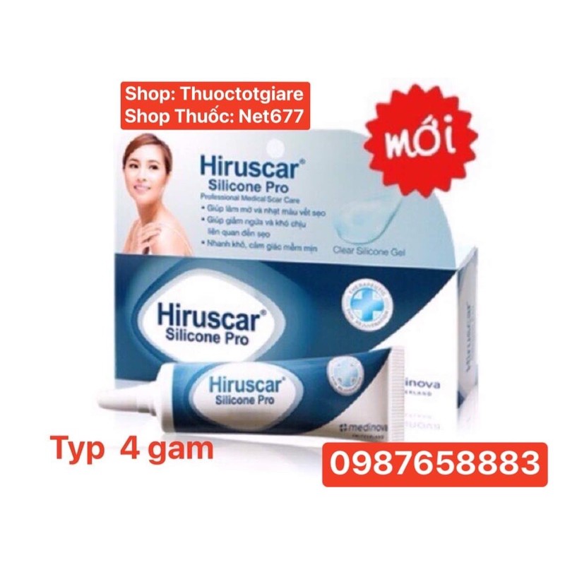 Gel Hiruscar silicone pro (typ 4g) - Chính Hãng