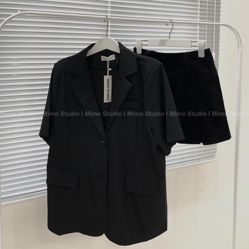 BLAZER ĐEN TAY NGẮN / BRALETTE / SHORT ĐEN | BigBuy360 - bigbuy360.vn