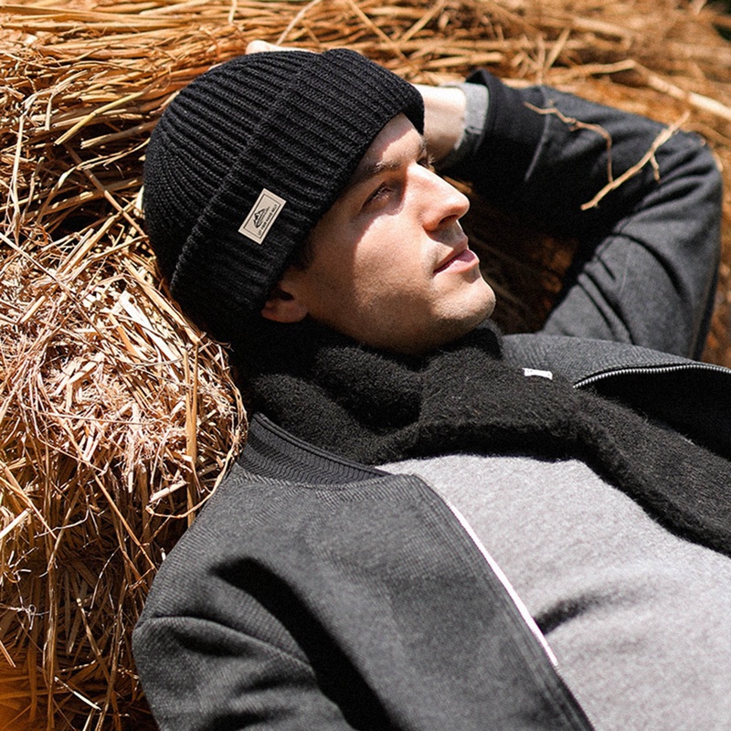 Bbyter Mũ Beanie Dệt Kim Cotton Nguyên Chất Mềm Mại Thoáng Khí Hai Lớp Hợp Thời Trang