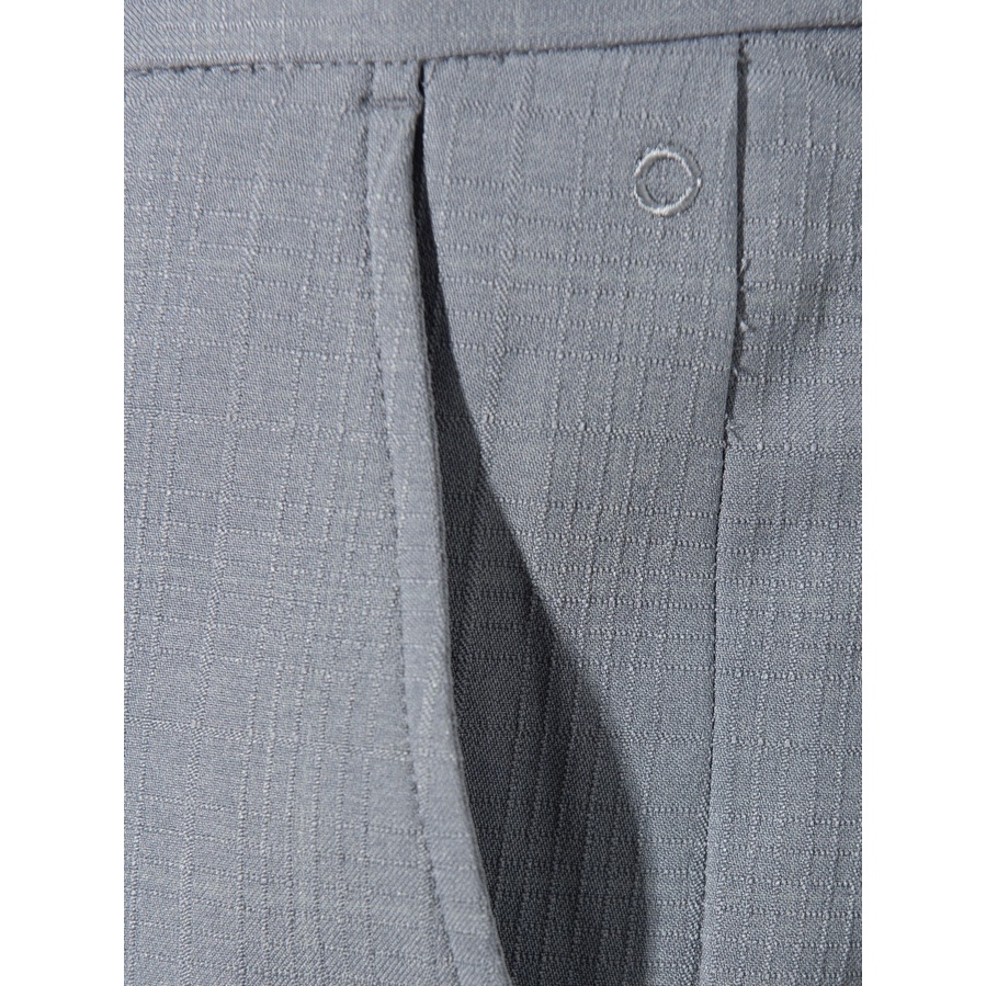 Quần Âu Nam Quần Tây Công Sở Cao Cấp OWEN QS23494 Dáng Slim Fit Ống Ôm Màu Kẻ Chìm Xám Nâu Vải Nano Nhẹ Mát