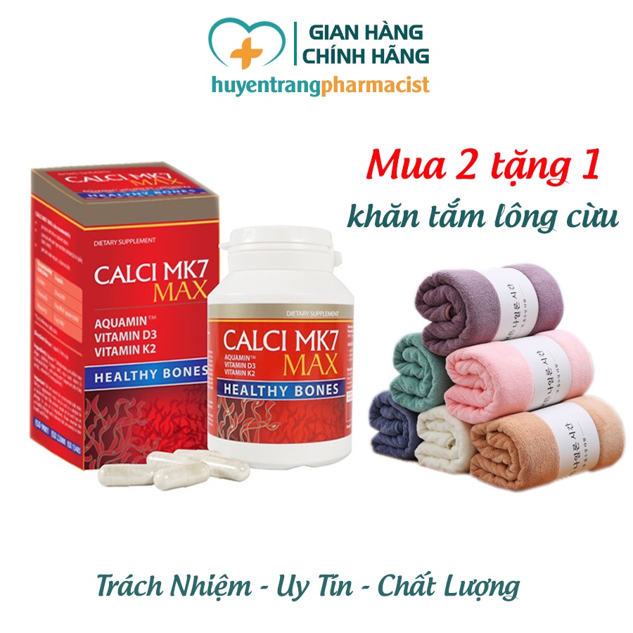 Calci MK7 Max - Tăng chiều cao cho Tuổi Dậy Thì, bà Bầu, Người Cao Tuổi - Giúp xương và răng chắc khỏe