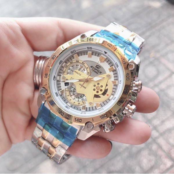 Đồng Hồ Nam Casio EF 550SG - 7AV - Quartz - Dây kim loại
