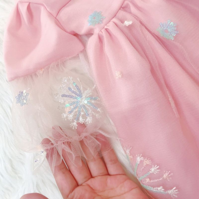 Váy trẻ em-đầm công chúa tuyết cho bé từ 4-30kg tặng tuban