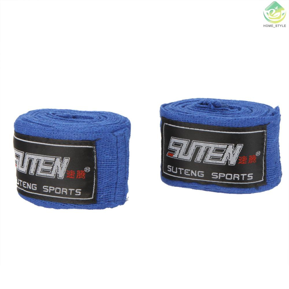 Cuộn 2 Cuộn Băng Quấn Tay 5cm Dài 2.5m 100% Cotton Hỗ Trợ Tập Boxing Muay Thai Mma Taekwondo