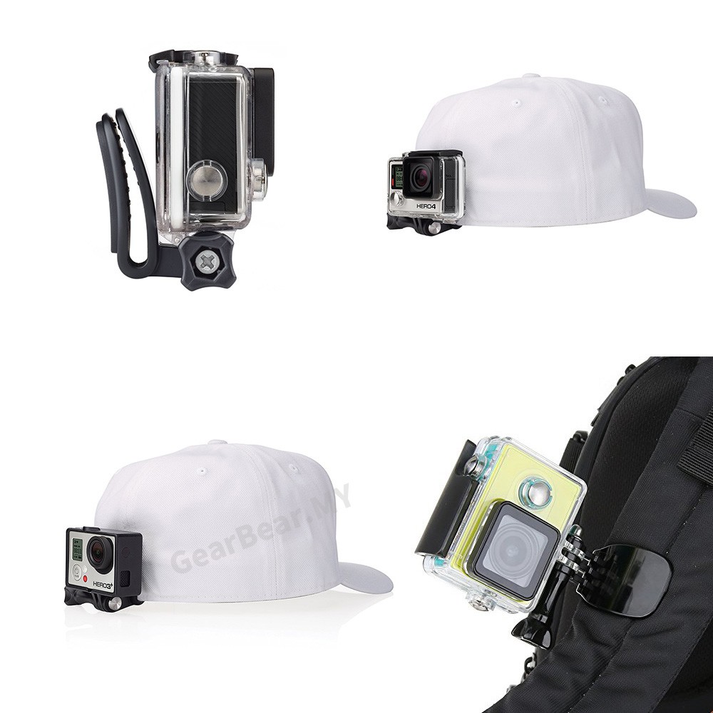 Kẹp Gắn Dây Đeo Nón Tháo Lắp Nhanh 360 Độ Cho Gopro Hero 9 8 7 6 5 4 Session 3 + 3 Fusion 2018 Max