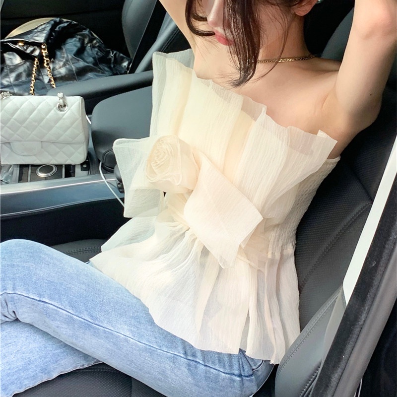 Áo Ống In Hoa Nhỏ Thời Trang Quyến Rũ