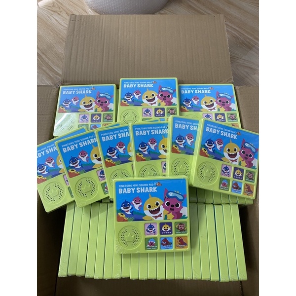 (Phiên bản mới)Sách nhạc Baby Shark Pinkfong mini sound pad-Sách âm thanh cho bé từ sơ sinh đến 4y