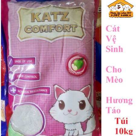 Cát Vệ sinh Katz Comfort- Cat Litter (Hương Táo + Hương Cà phê) 10L
