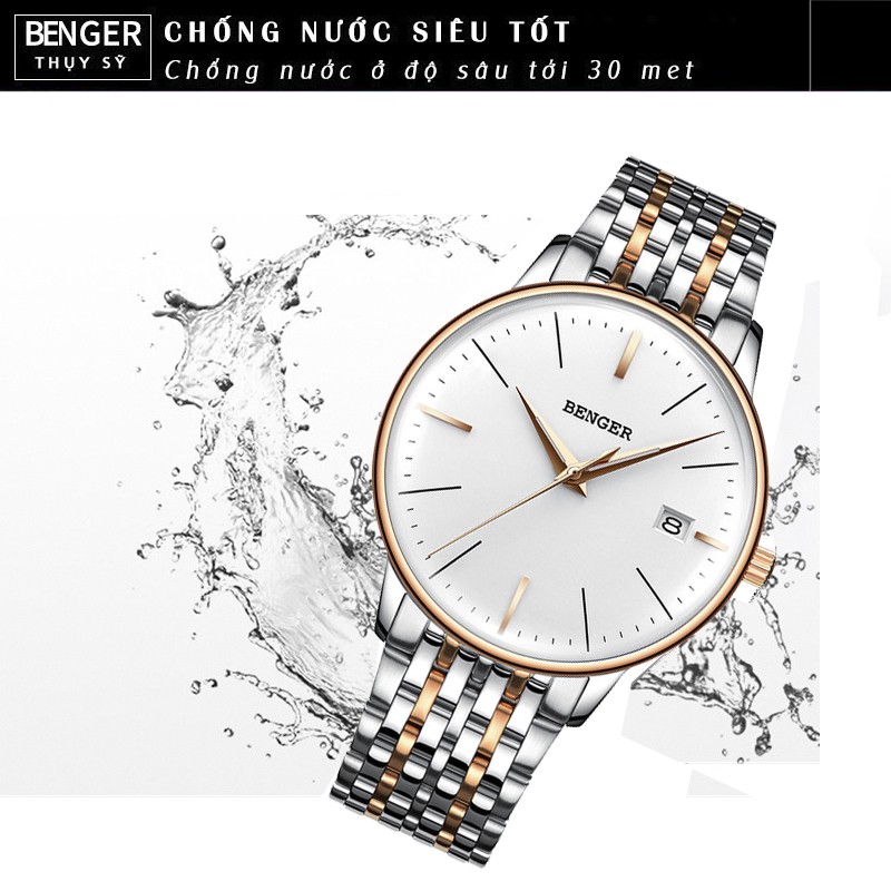 Đồng Hồ Nam BENGER của Đức - Dây Thép Không Gỉ Cao Cấp | BigBuy360 - bigbuy360.vn