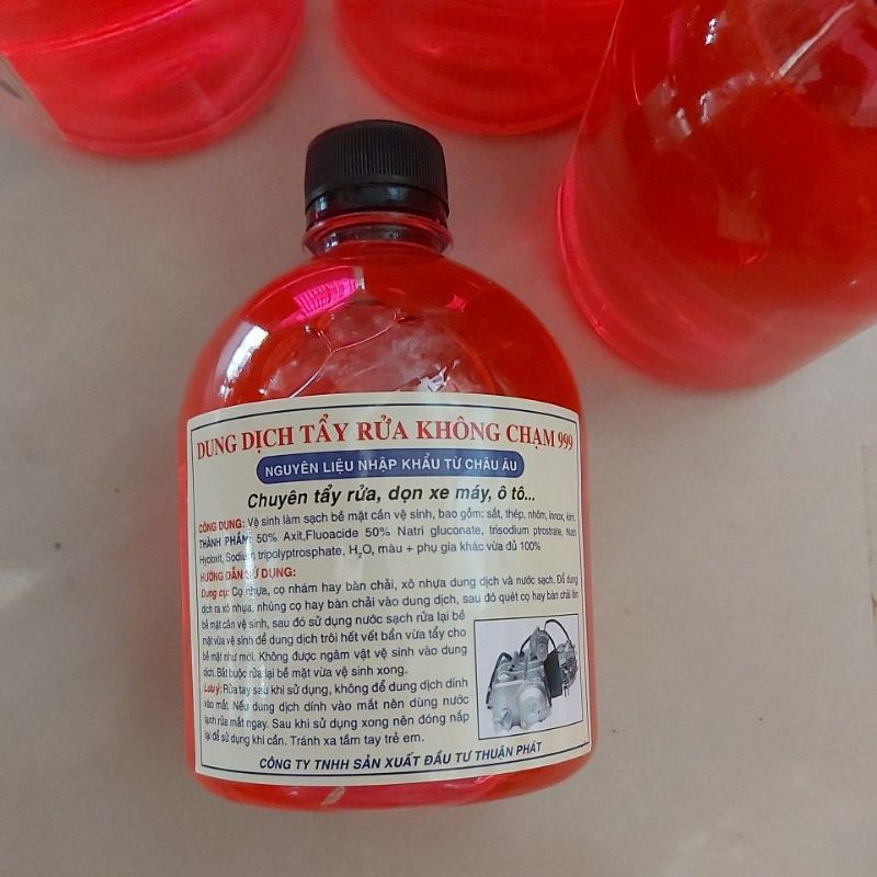 combo 5 chai dung dịch rửa xe không chạm 500ml / tẩy rửa lốc máy đầu nòng siêu sạch