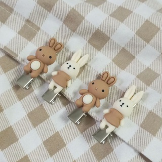SET 2 Kẹp tóc mỏ vịt hình gấu và thỏ đáng yêu cho bé