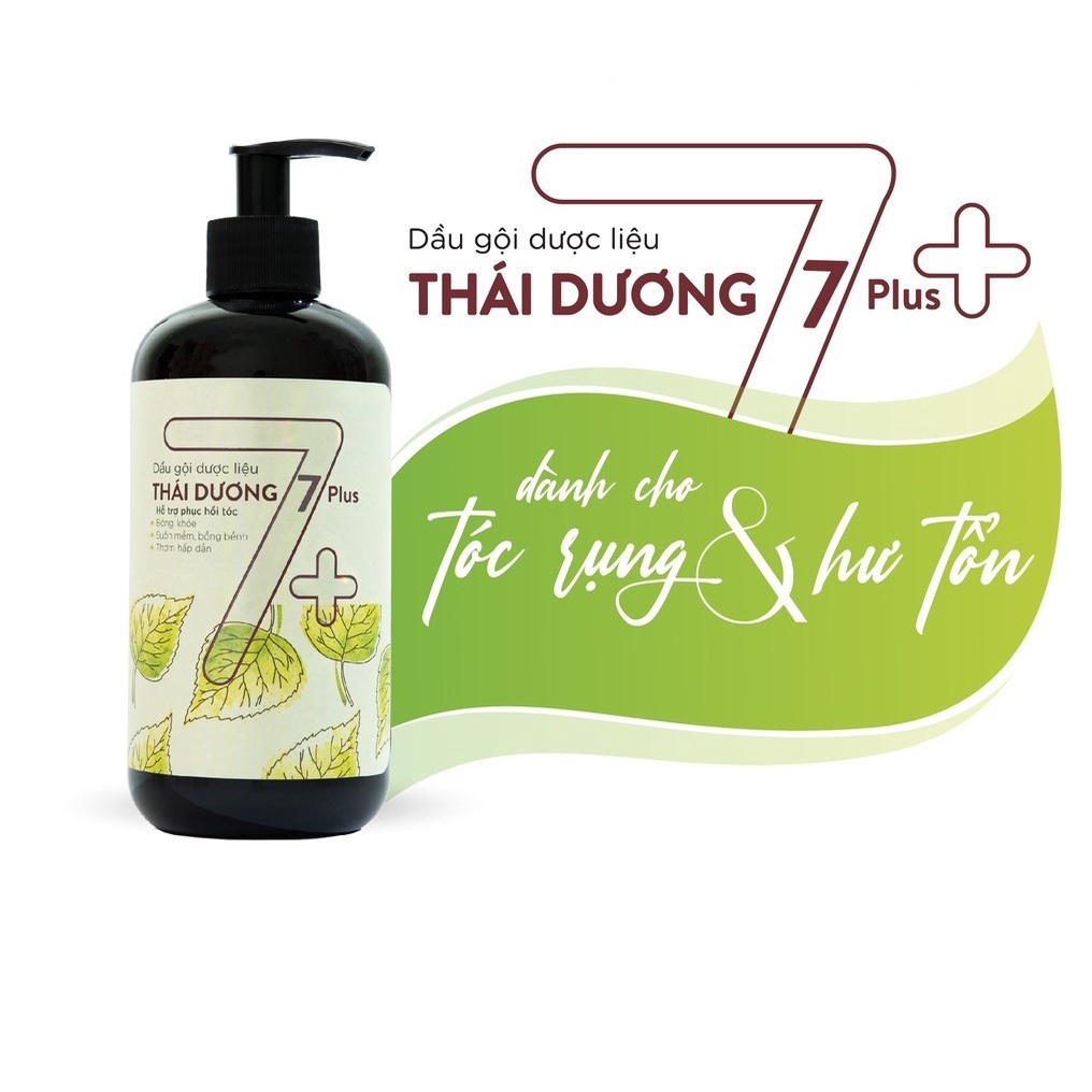 Dầu Gội Dược Liệu Thái Dương 7 và 7 Plus - Sao Thái Dương Phục Hồi Tóc Rụng Và Hư Tổn 200ml-250ml