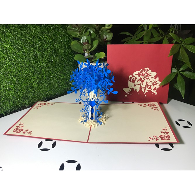 Thiệp 3D Bó Hoa, Song Nguyên - Quà tặng ý nghĩa bày tỏ tình cảm, tri ân, cảm ơn, lưu giữ kỷ niệm