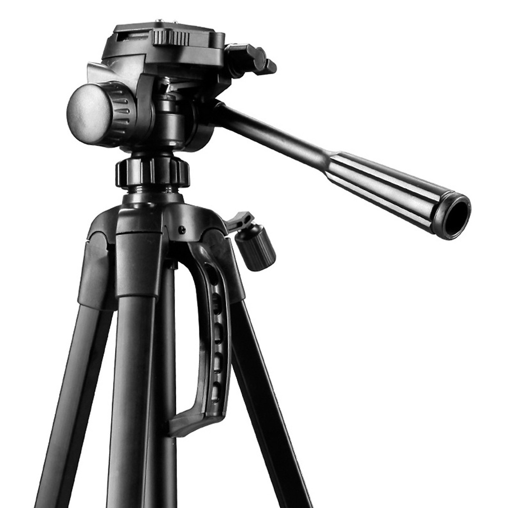 Chân máy ảnh, tripod 3 chân T-3520, hỗ trợ chụp ảnh, quay video, livestream  tặng kèm túi và kẹp