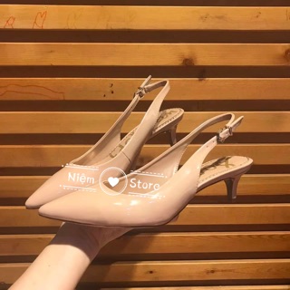 Slingback gót thấp mũi nhọn xuất xịn (có big size)