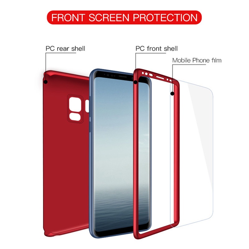 Ốp điện thoại TOPEWON bảo vệ 360 độ chống sốc cho Samsung Galaxy S8 S9 S10 S20 Plus S21 Ultra
