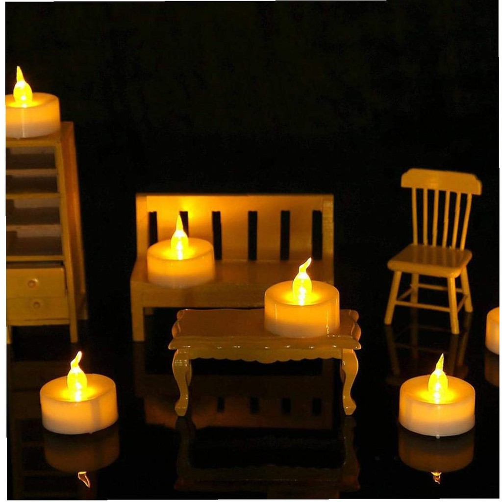 (Chọn Màu) 5 Đèn Led Nến Điện Tử Mini Kèm Pin Dùng Tỏ Tình Trang Trí Cưới Hỏi Lễ Tiệc Candle Tealight