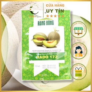 Hạt Giống Dưa Lưới Ruột Xanh Rado 173 Giòn Ngọt 10 Hạt