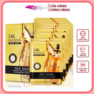 [Hộp 10 miếng] MẶT NẠ VÀNG 24K GOLDZAN SILK Mask gold