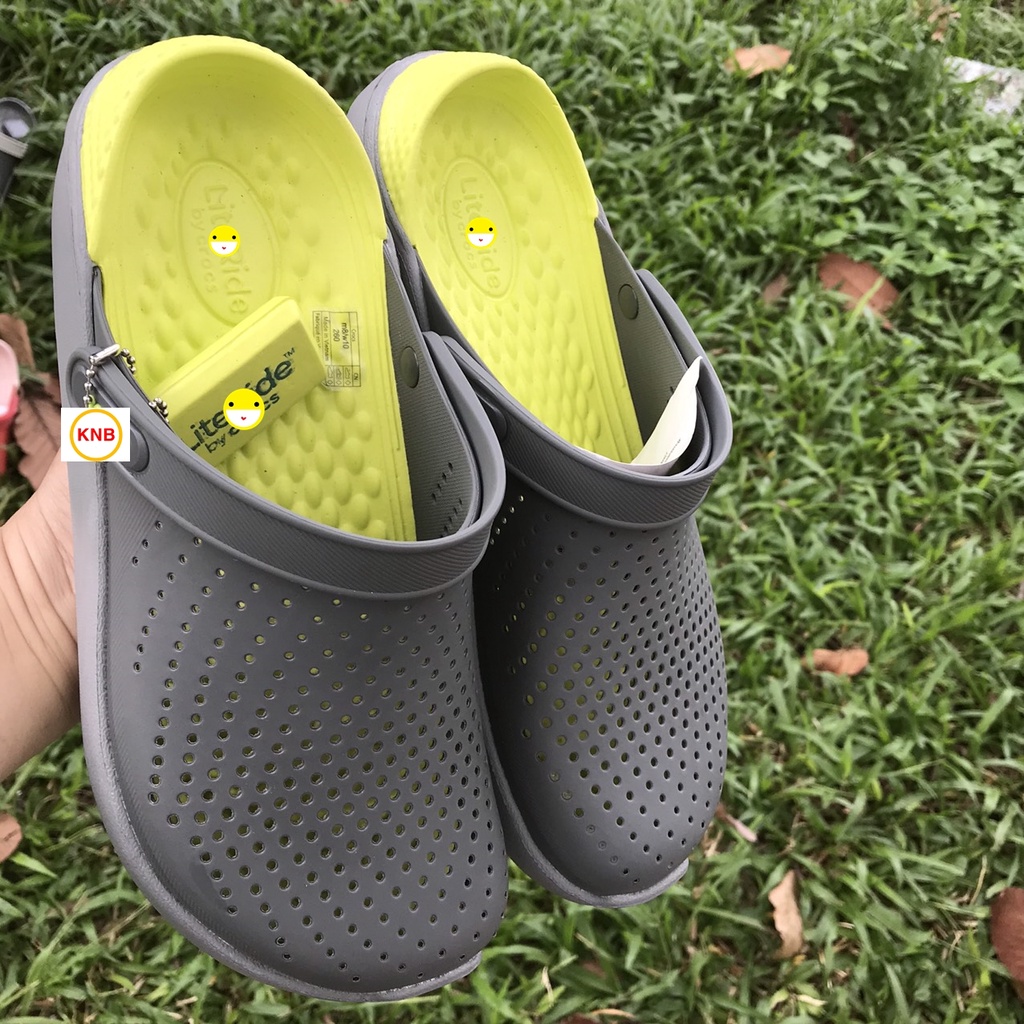 Giày sục Cross bít đầu Literide Nam Nữ Xám Vàng | BigBuy360 - bigbuy360.vn