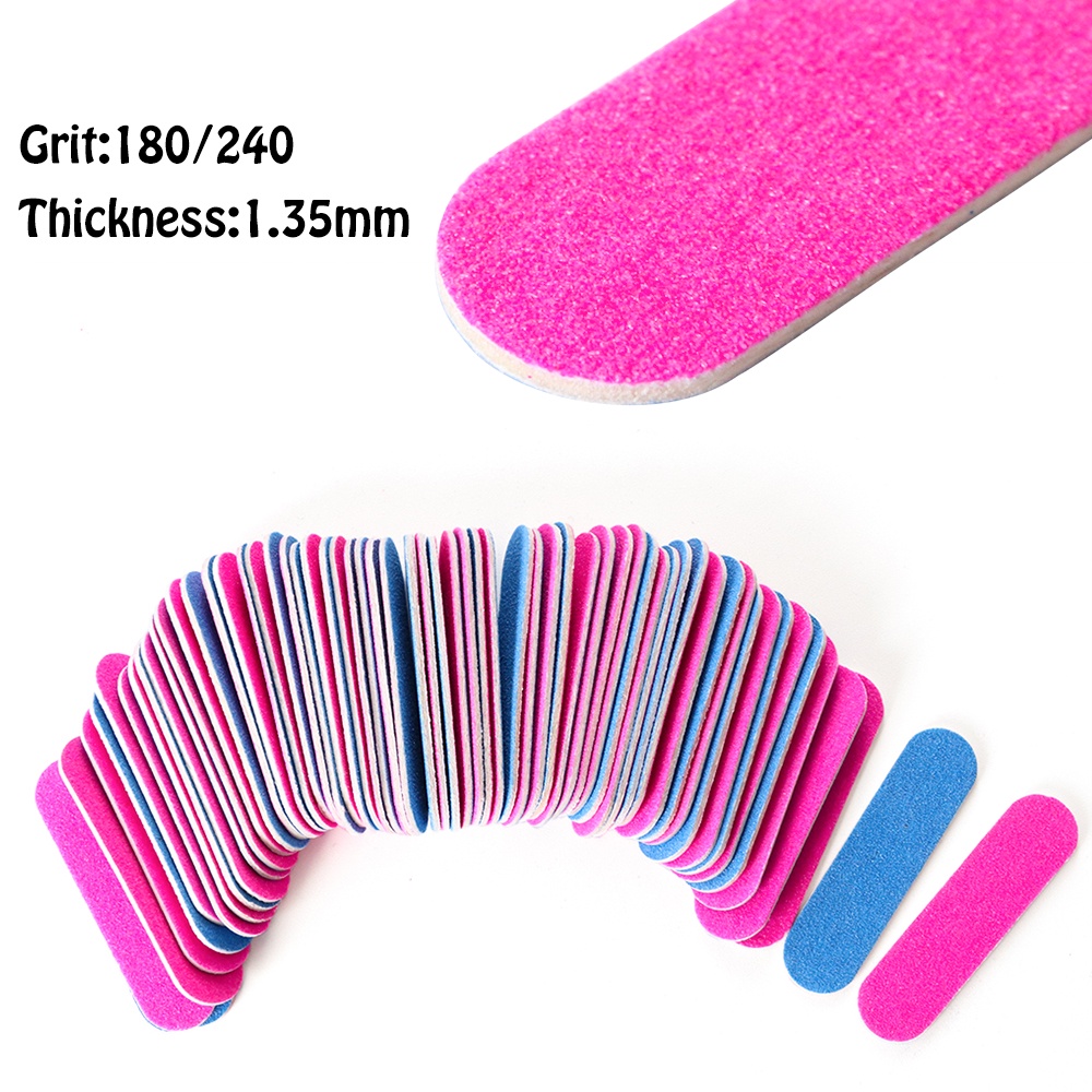 Set 100 Khối Mài Giũa Móng Tay Mini Hai Mặt Tiện Lợi
