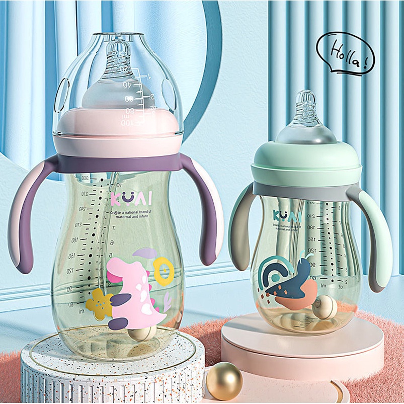 Bình Sữa Họa Tiết Hoạt Hình Dung Tích 180/240 / 300ML Dành Cho Bé