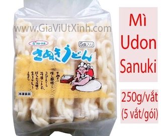 [CHÍNH HÃNG] MÌ UDON LẠNH NHẬT BẢN - SANUKI REITO UDON 250G/VẮT, 5 VẮT/GÓI