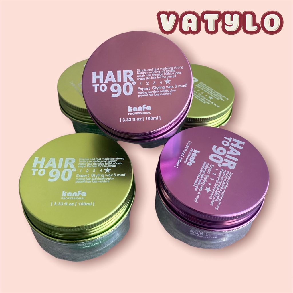 Sáp, Wax vuốt tóc HAIR TO 90 KANFA 100gr tạo kiểu giữ nếp cho tóc. HÀNG CHÍNH HÃNG MN46