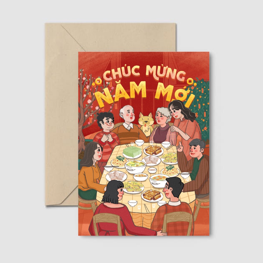 Thiệp Chúc mừng năm mới - Tết ta - Collection Happy new year