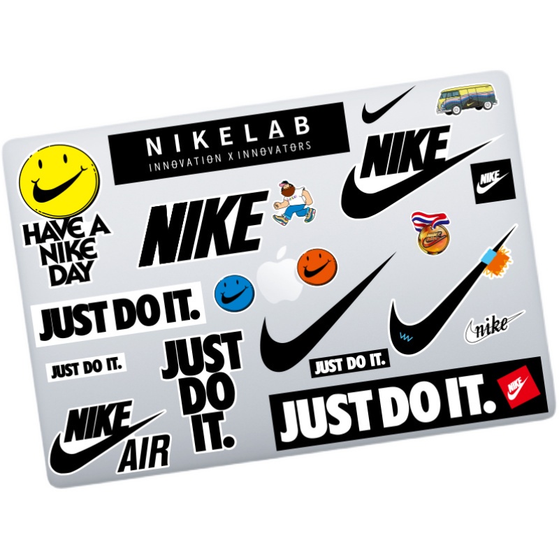 Bộ 20 Miếng Dán Vali Hành Lý / Nhãn Dán Nike Chống Nước